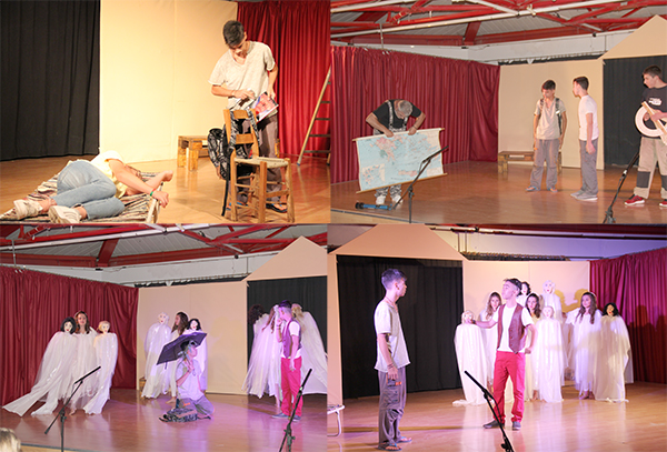 Την  παράσταση «ΝΕΦΕΛΕΣ» του Αριστοφάνη παρουσίασαν οι έφηβοι ΣκηνοΠαίκτες