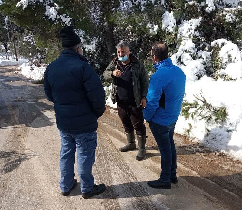 Επί τόπου ενημέρωση του βουλευτή Κωνστ. Μαραβέγια στο Νότιο Πήλιο για την κακοκαιρία