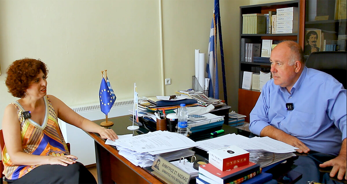 Συνέντευξη του Δημάρχου Ρήγα Φεραίου κ. Δημήτρη Νασίκα μετά τις πυρκαγιές