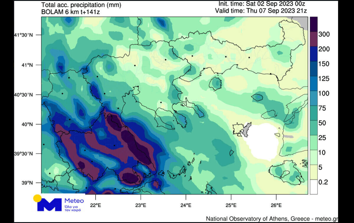 Meteo – Γ. Τσιάντος: Τροπικού τύπου καταιγίδες μέχρι την Τετάρτη στον Αλμυρό – Τα ύψη βροχής που αναμένονται