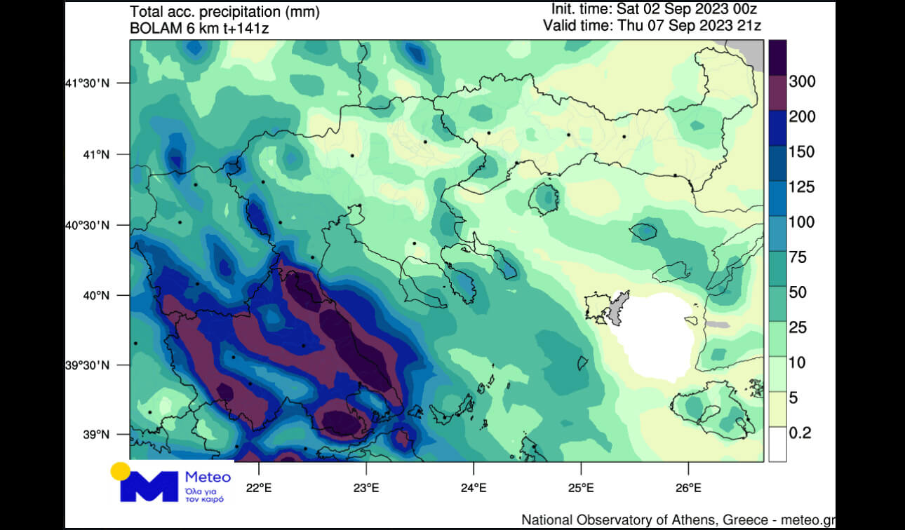 Meteo – Γ. Τσιάντος: Τροπικού τύπου καταιγίδες μέχρι την Τετάρτη στον Αλμυρό – Τα ύψη βροχής που αναμένονται