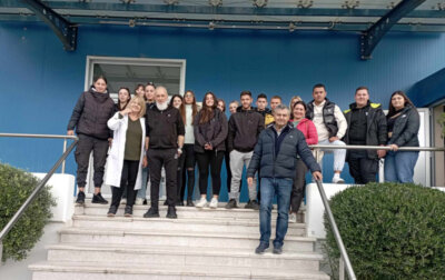 Επίσκεψη του Π.ΕΠΑ.Λ και  ΕΠΑ.Λ Βελεστίνου στη γαλακτοβιομηχανία ΕΒΟΛ της Μαγνησίας