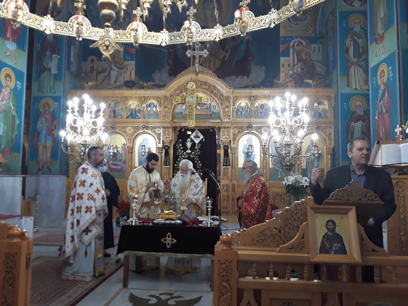 Υποδειγματική Θεία Λειτουργία για τους μαθητές του Γυμνασίου-Λ.Τ. Ευξεινούπολης από τον Μητροπολίτη Ιγνάτιο