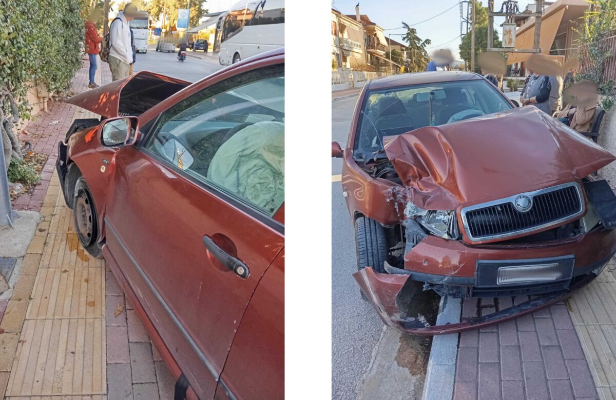 Σφοδρή σύγκρουση ΙΧ και λεωφορείου