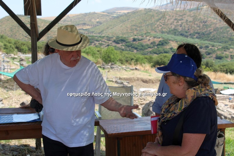Επίσκεψη Σταύρου Μπένου στο αρχαίο θέατρο Φθιώτιδων Θηβών – Δηλώσεις