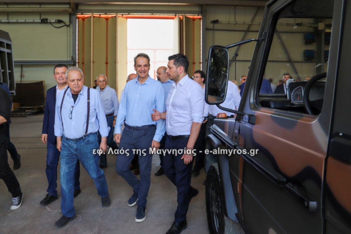 Η επίσκεψη του Πρωθυπουργού Κυριάκου Μητσοτάκη στις εγκαταστάσεις των εταιρειών Metlen και ΝΚ Trailers
