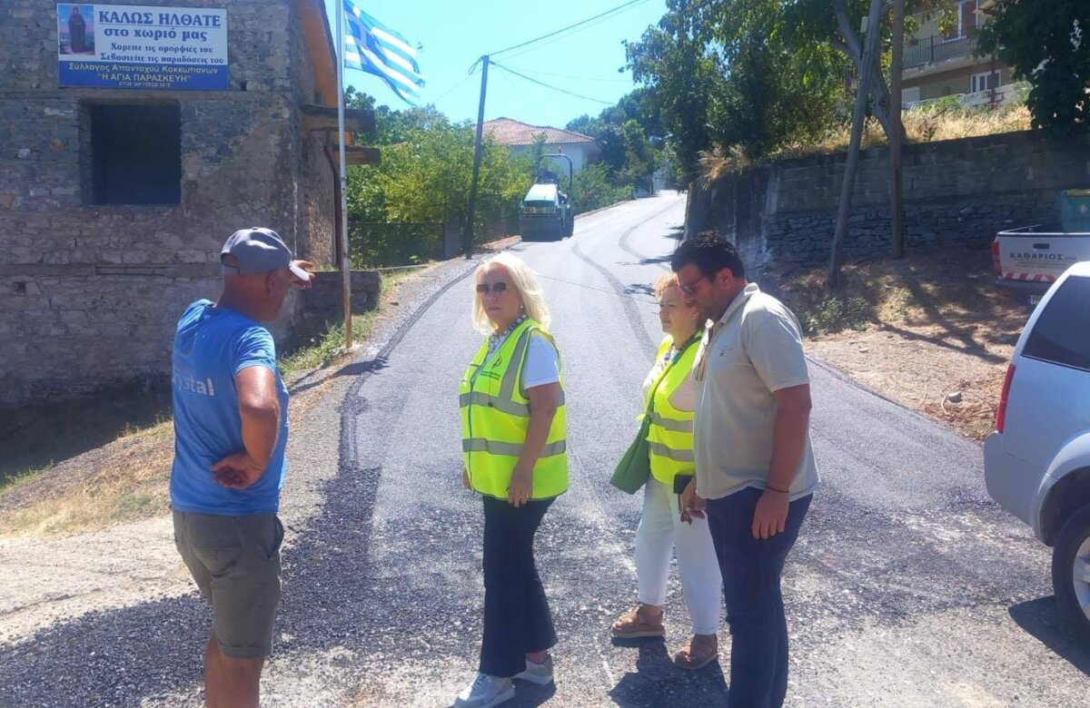 Ασφαλτικά έργα σε χωριά της Όθρυος από την Περιφέρεια