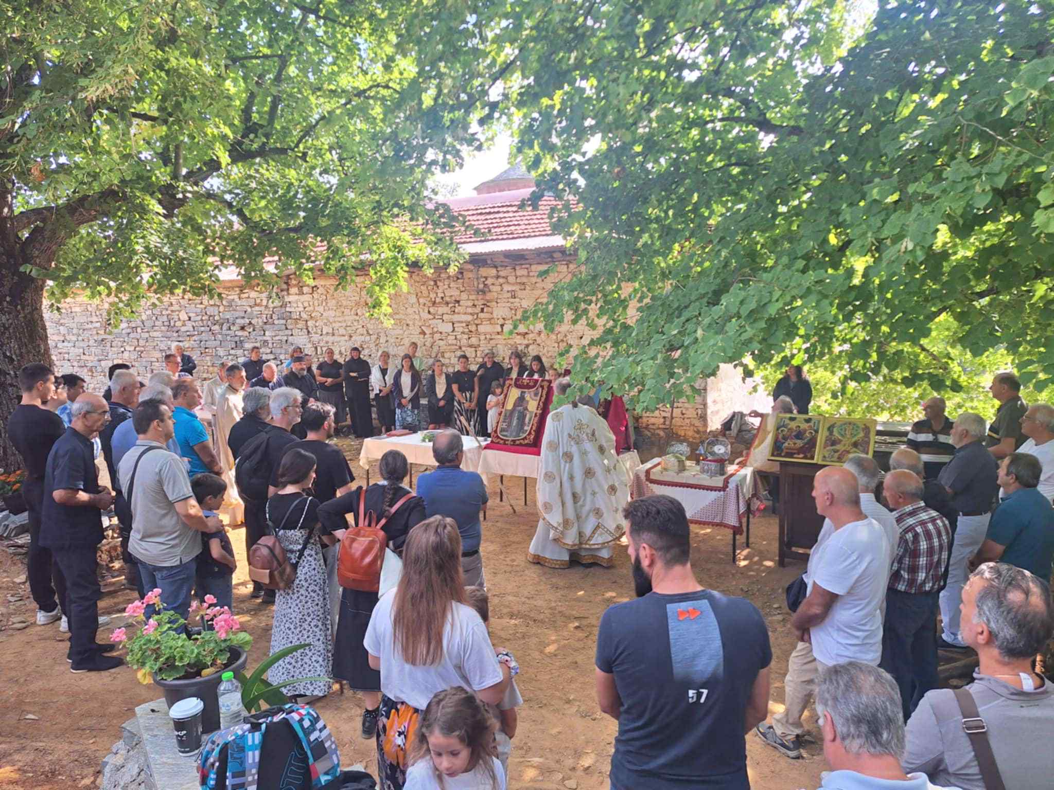 Εικόνες από τους εορτασμούς στην Ιερά Μονή Μεταμορφώσεως Σωτήρος Φλαμουρίου