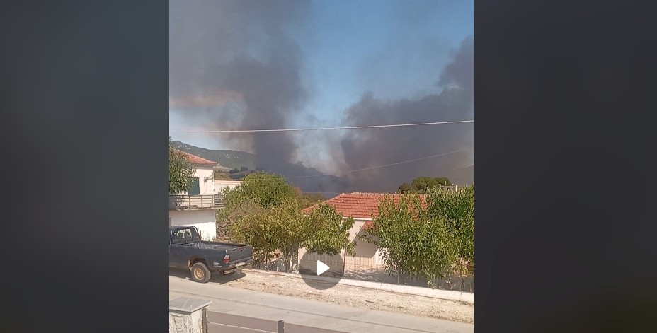 Συναγερμός για φωτιά κοντά στο χωριό των Αγίων Θεοδώρων