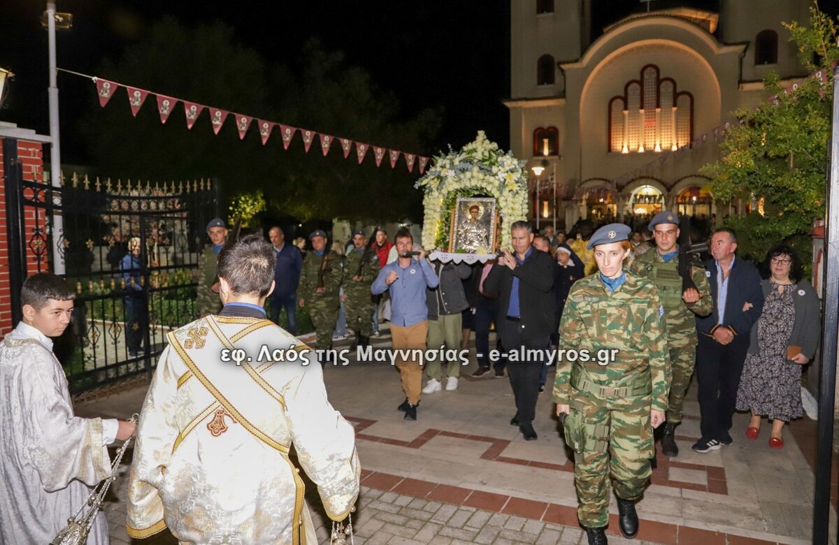 Λαμπρή η πανήγυρις του Αγίου Δημητρίου σε Βόλο και Αλμυρό