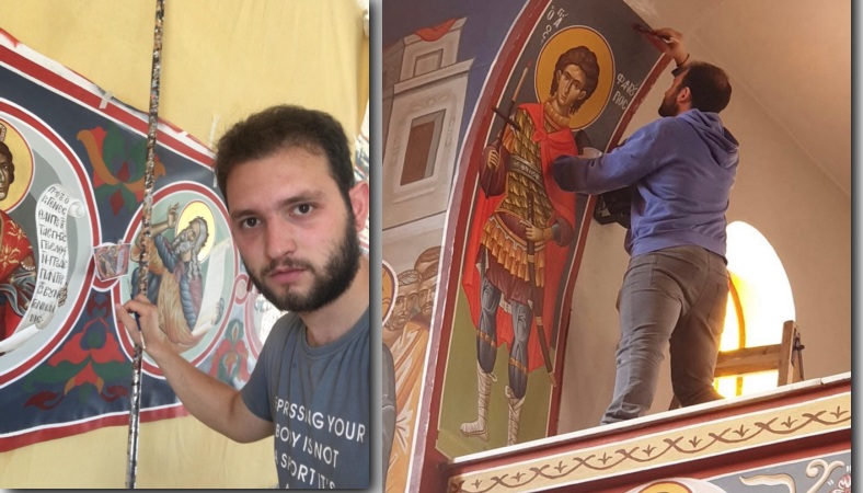 Δια χειρός Αντώνη Κουρκουβάτη… Ζωγραφική και Θεολογία – Συνέντευξη με τον νεαρό αγιογράφο από την Ν. Αγχίαλο