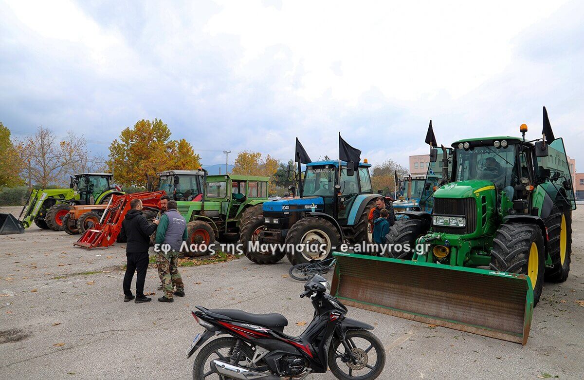 Οι αγρότες του Αλμυρού …ζεσταίνουν τις μηχανές των τρακτέρ – βίντεο