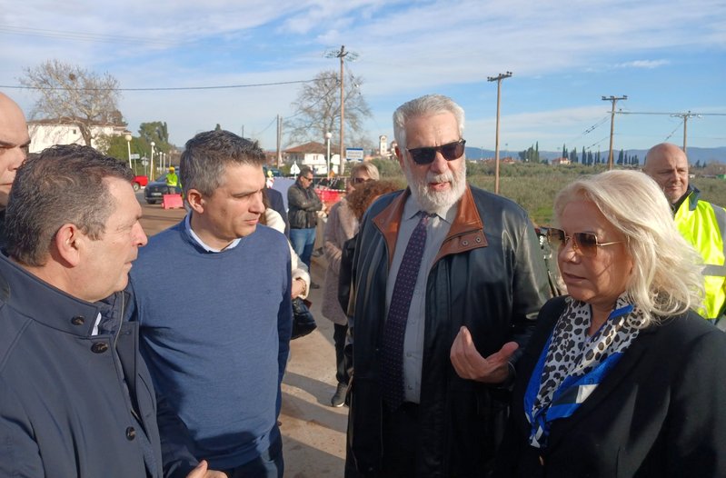 Αυτοψία του Υπουργού Υποδομών Χρ. Δήμα στον Ξηριά – Δέσμευση για παράδοση της γέφυρας τον Ιούνιο