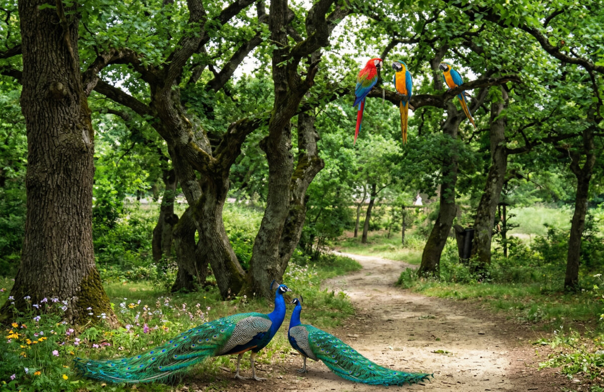 Το δάσος Κουρί γίνεται τροπικό -Τοποθέτηση σπάνιων πουλιών και δέντρων