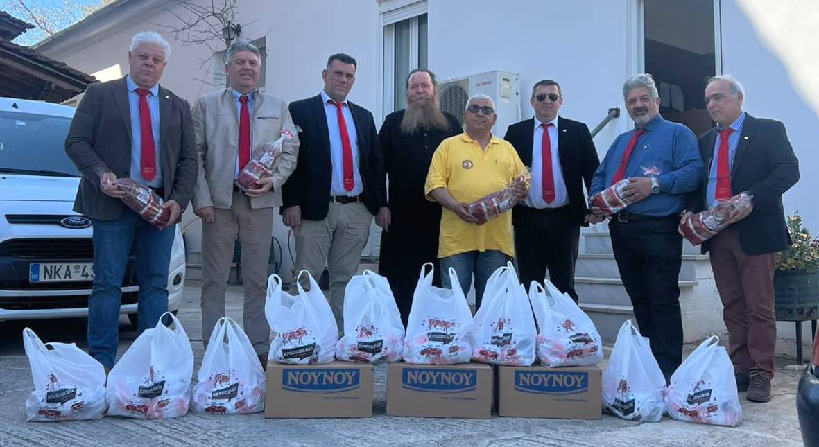 Δωρεά τροφίμων σε Βόλο και Αλμυρό από το Τμήμα AHEPA HJ-13 ARGONAUTS VOLOS