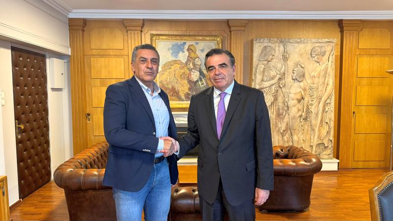 Συνάντηση του Μαργ. Σχοινά  με τον Περιφερειάρχη Θεσσαλίας για ζητήματα του πρωτογενούς τομέα