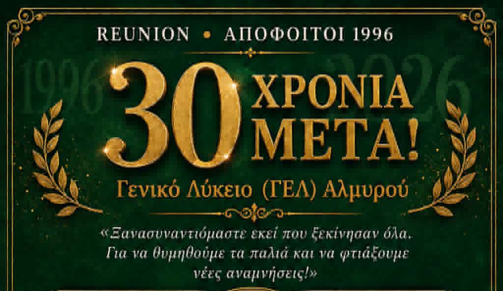 Reunion αποφοίτων 1996