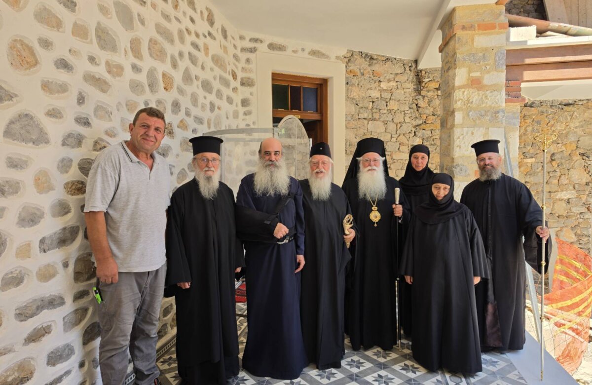 Αγιασμός των πρώτων ολοκληρωμένων κελιών της Παλαιάς Ιεράς Μονής Παναγίας Κάτω Ξενιάς