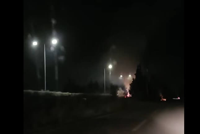Εκρήξεις από φωτιά σε φορτηγό στην Εθνική Οδό