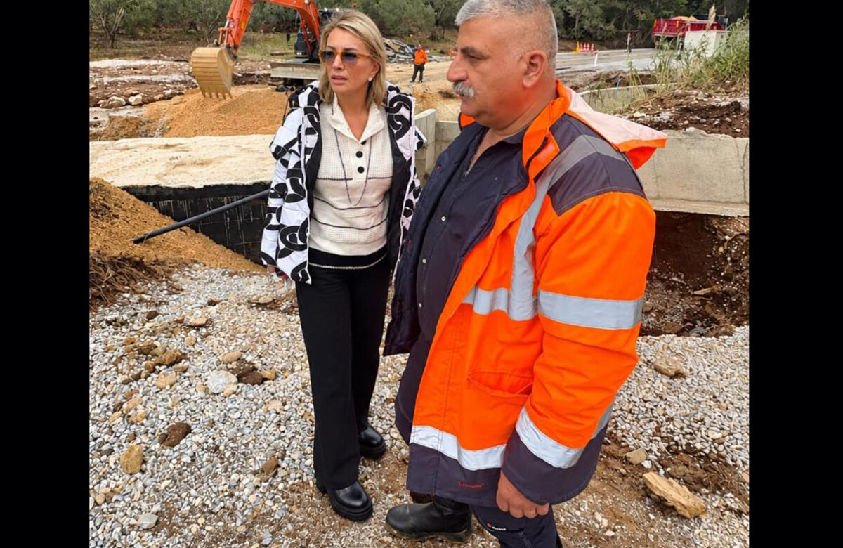 Επίσκεψη της Ζ. Μακρή στο Ν. Πήλιο μετά τις καταστροφικές πλημμύρες